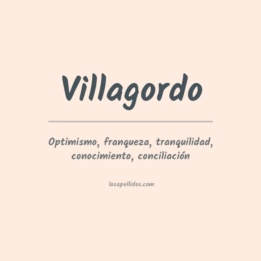 Apellido Villagordo