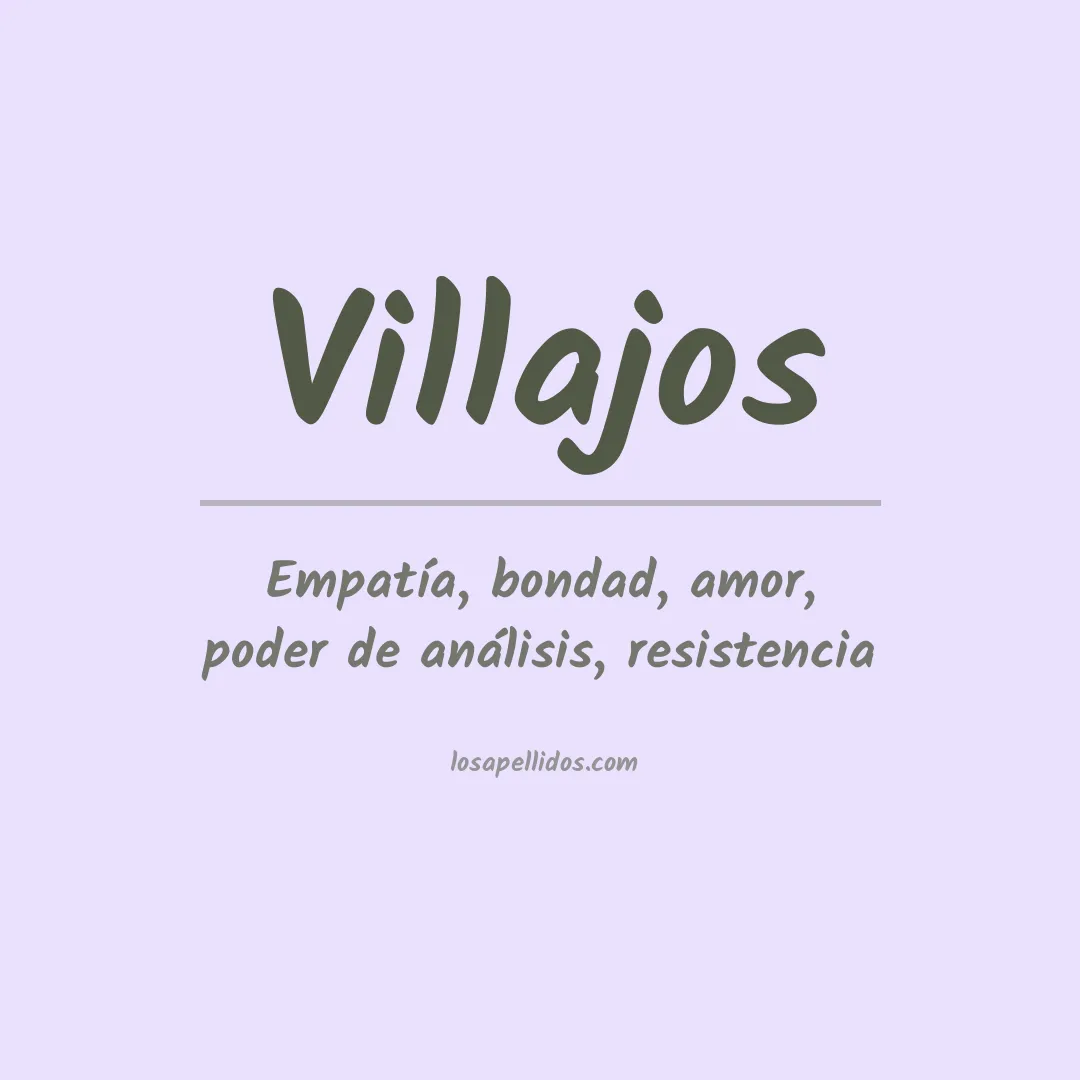 Apellido Villajos
