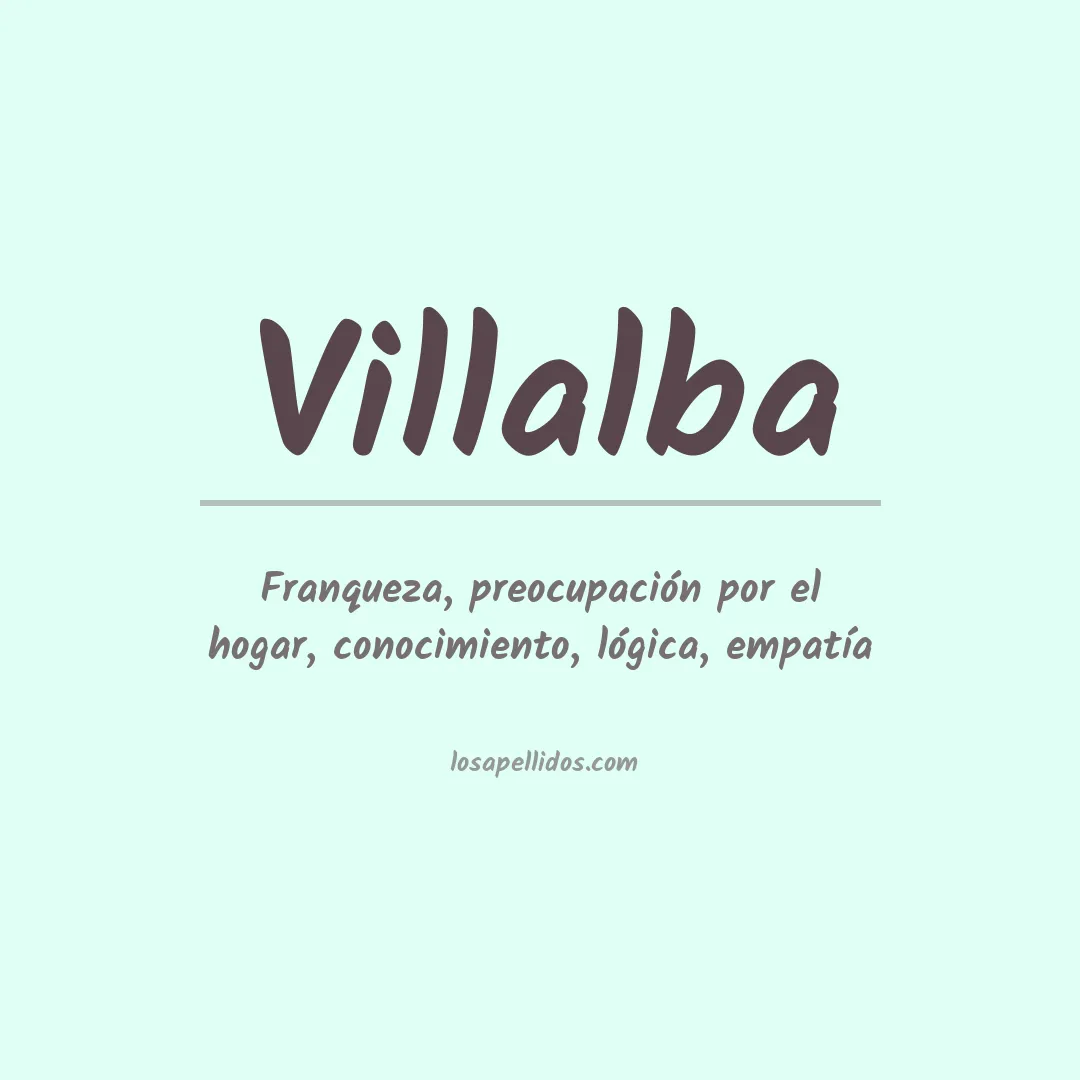 Apellido Villalba