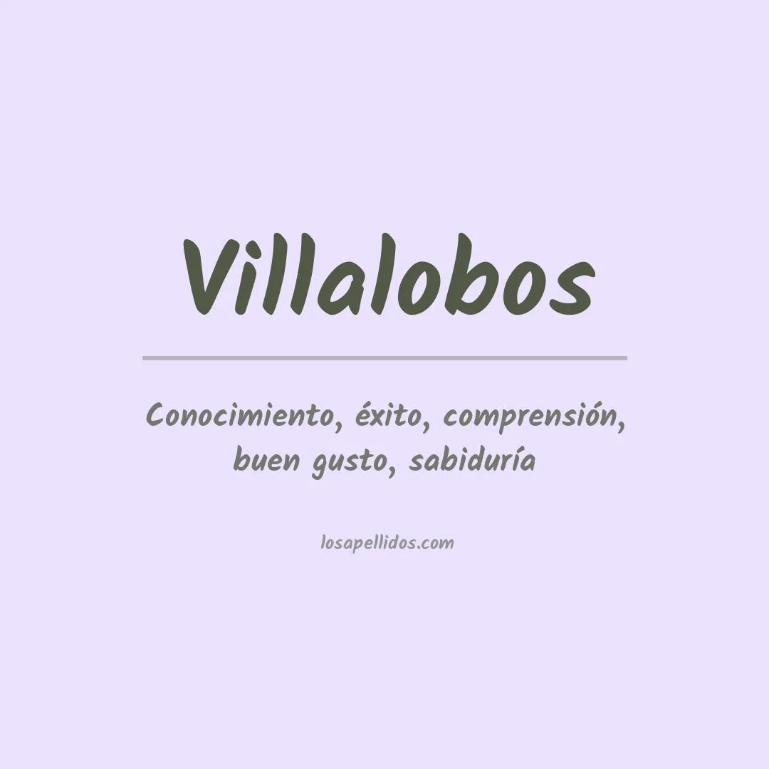 Apellido Villalobos