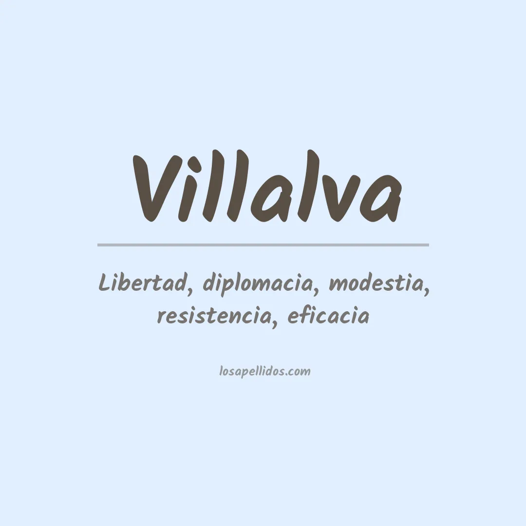 Apellido Villalva