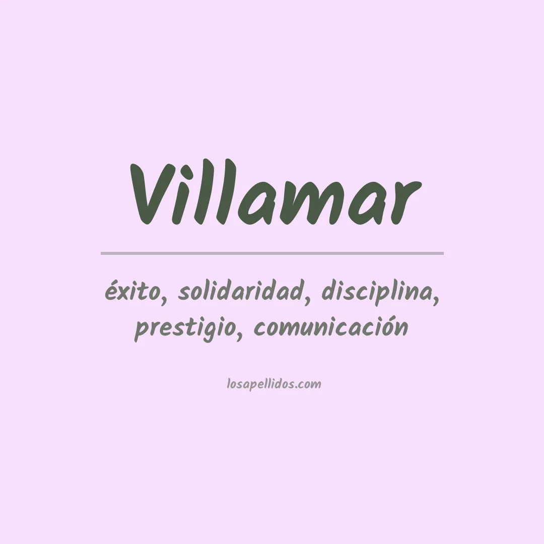 Apellido Villamar