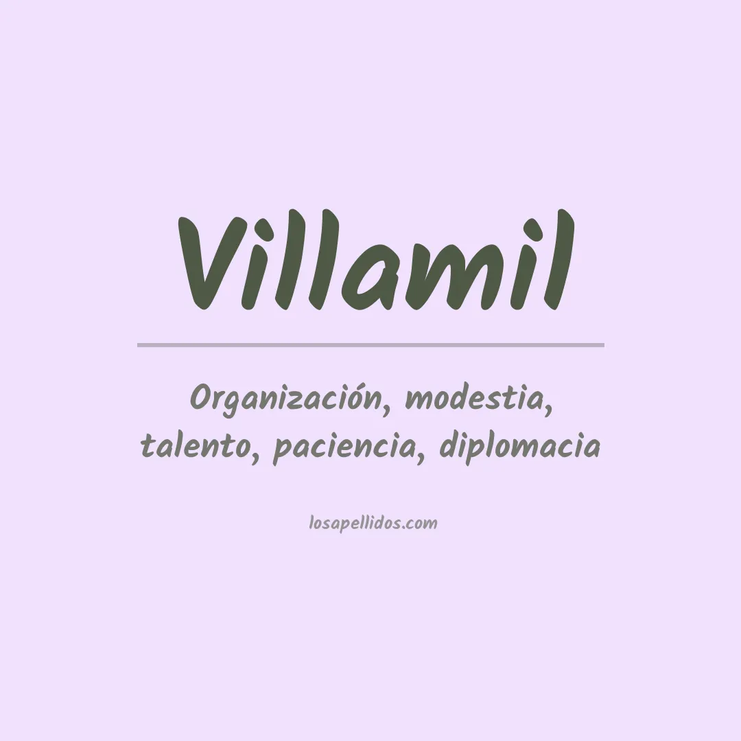 Apellido Villamil