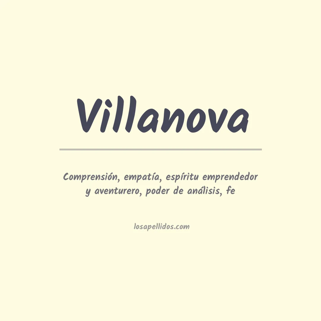 Apellido Villanova
