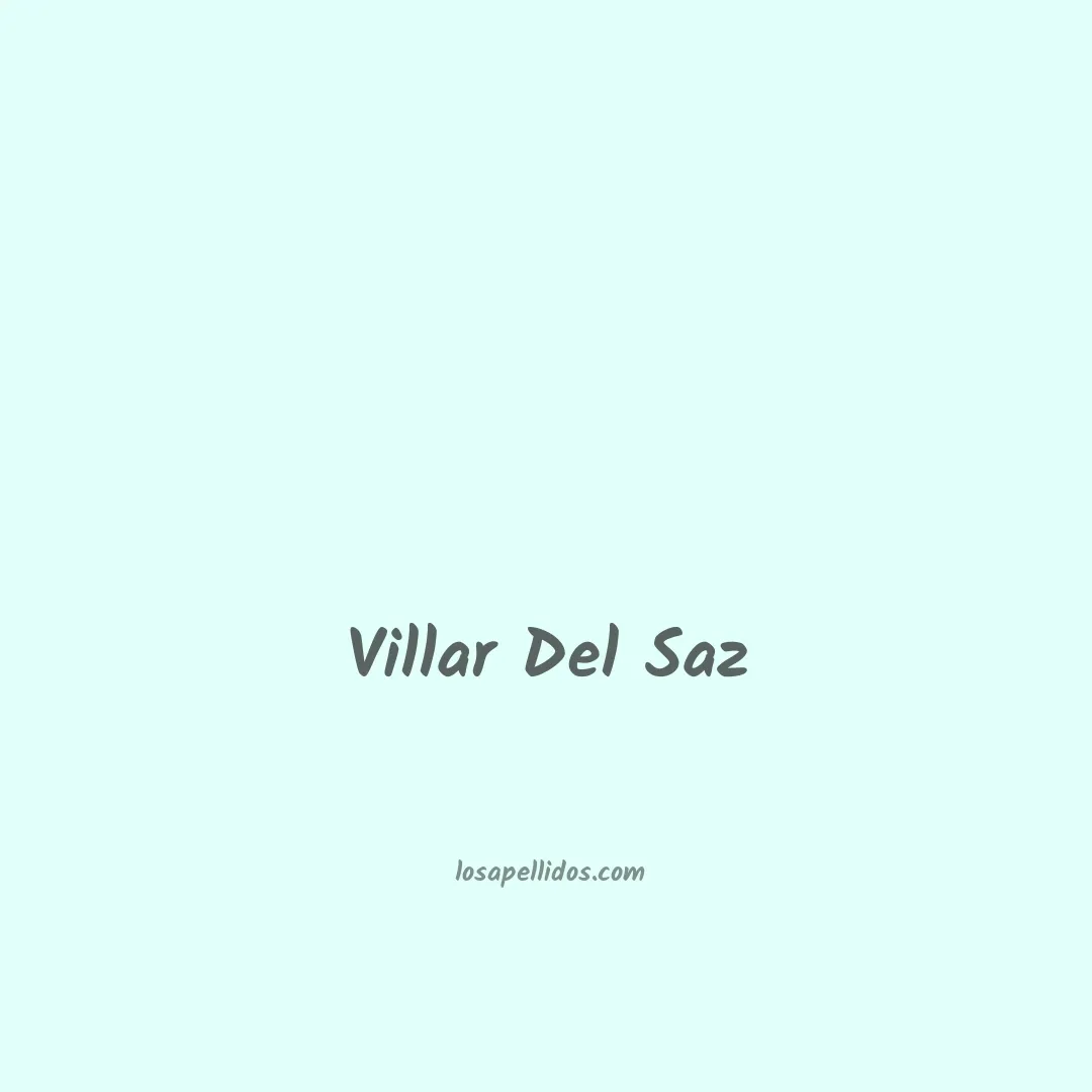 Villar del saz en chino