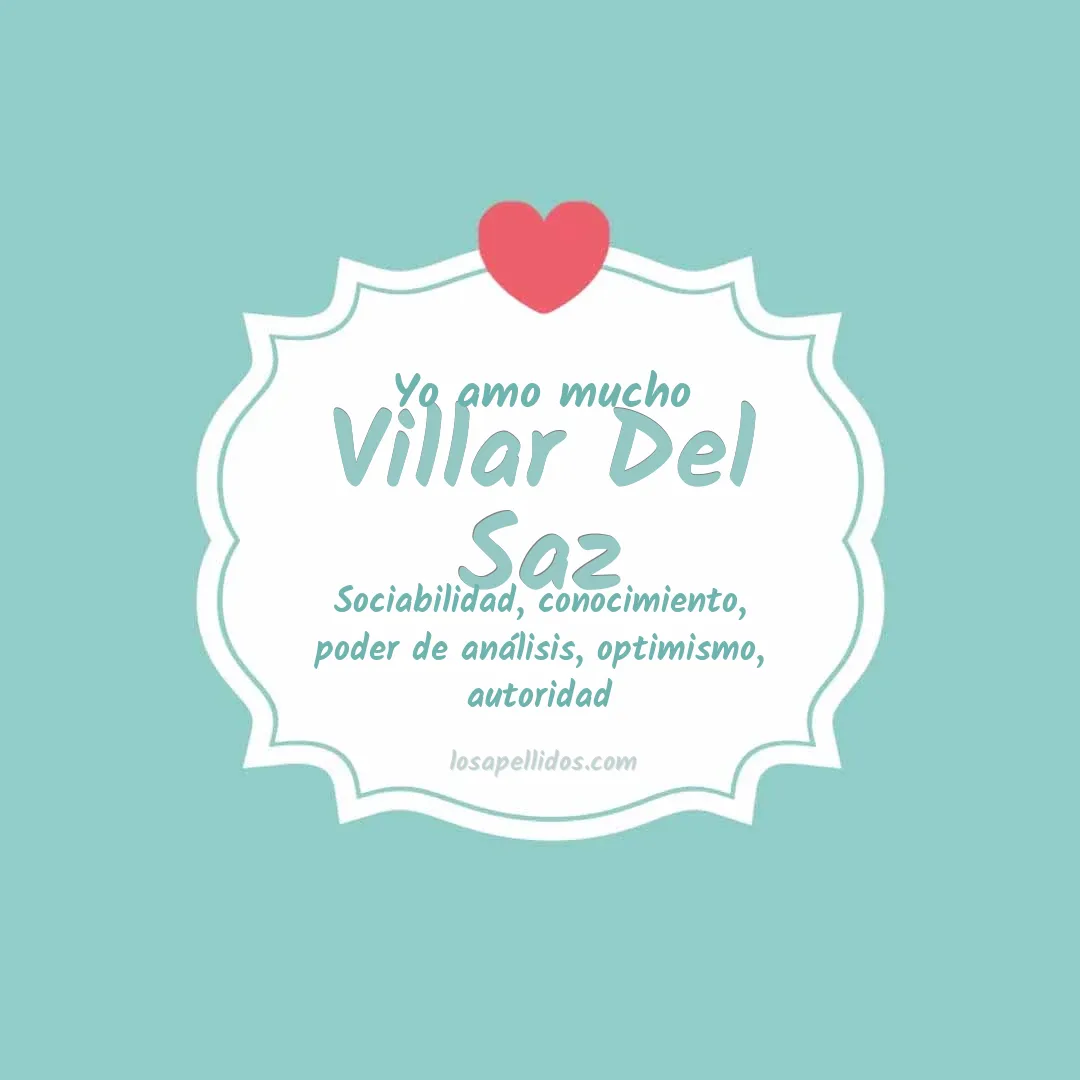 Yo amo mucho Villar del saz