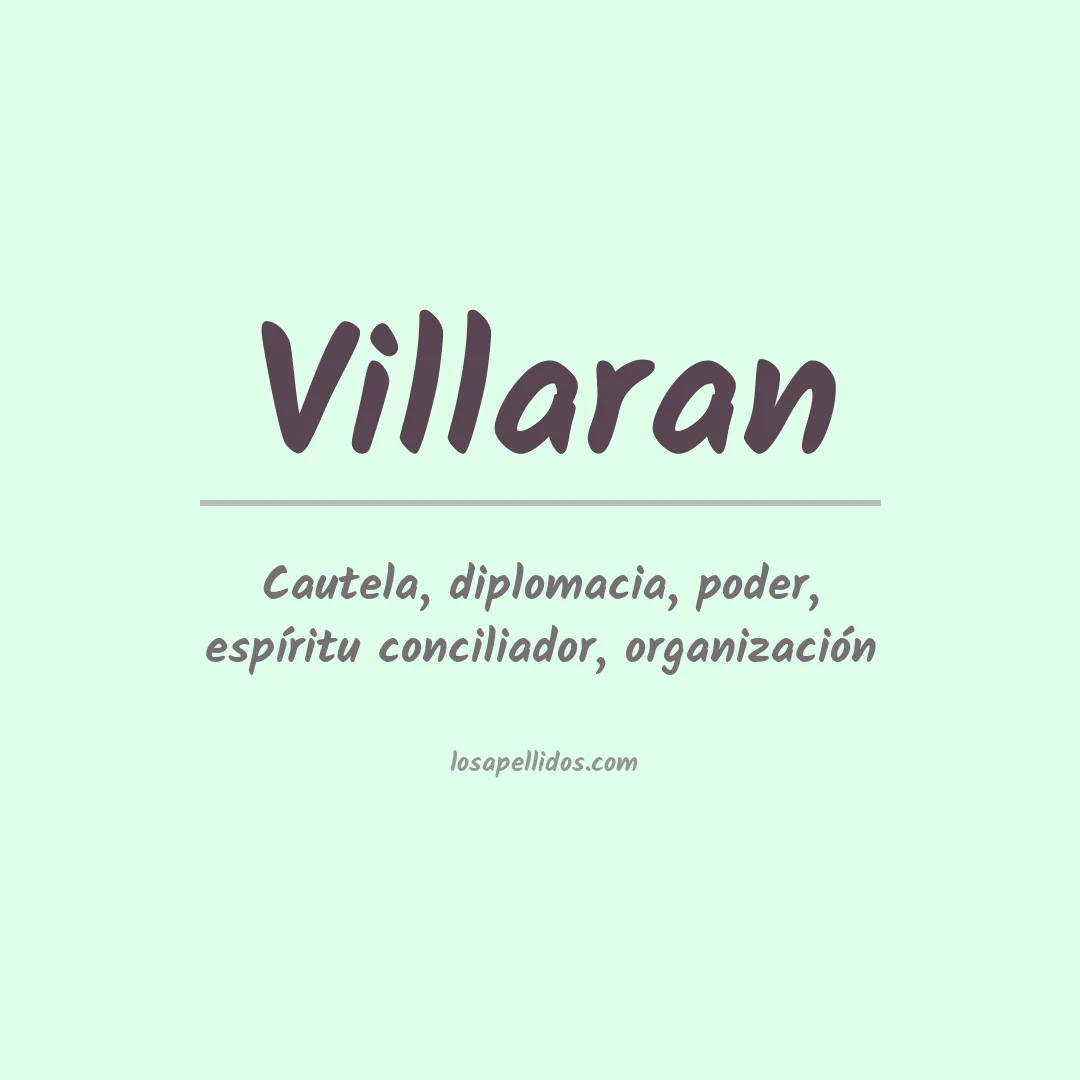 Apellido Villaran