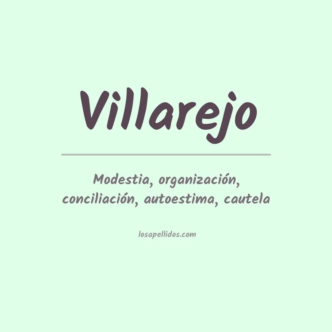 Apellido Villarejo