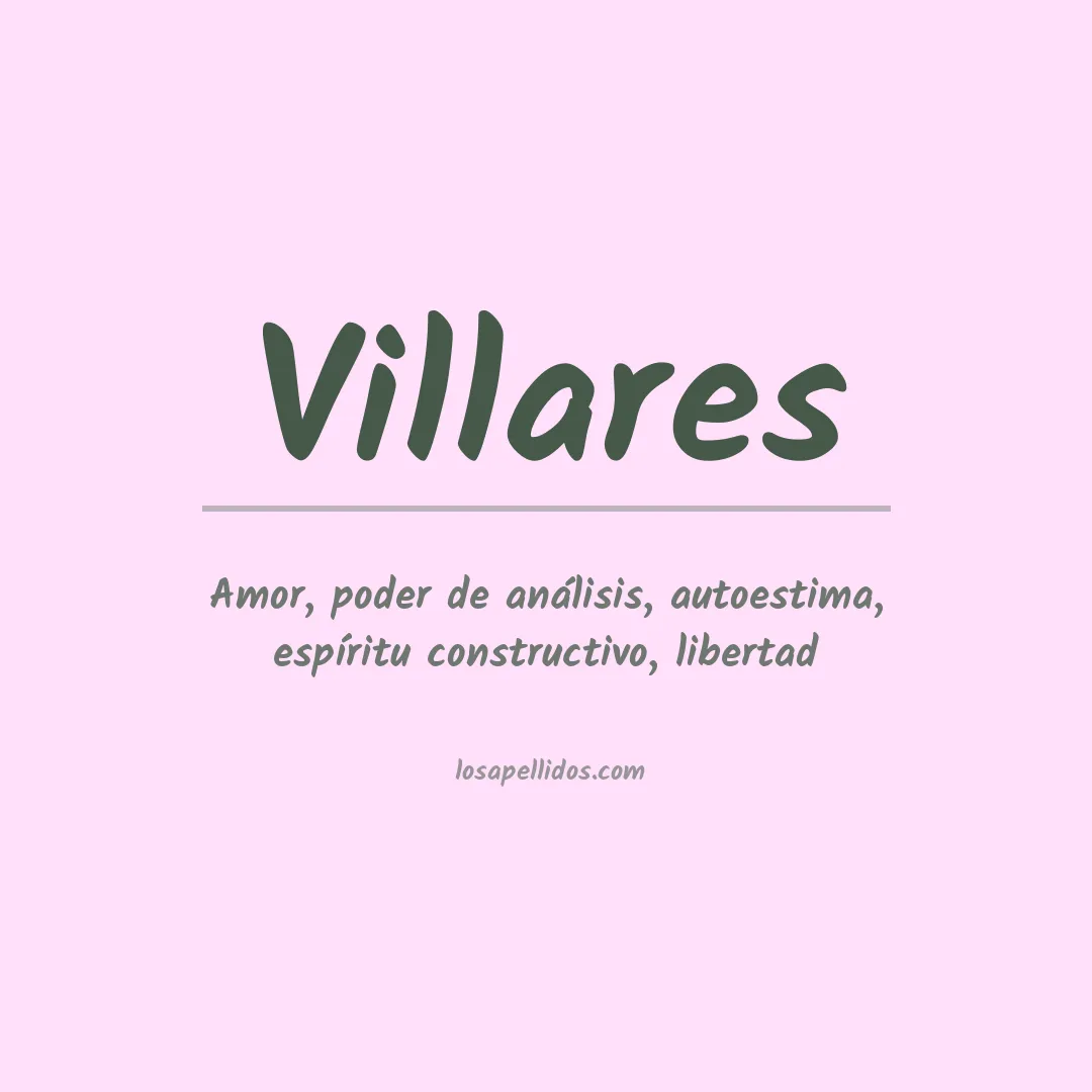 Apellido Villares