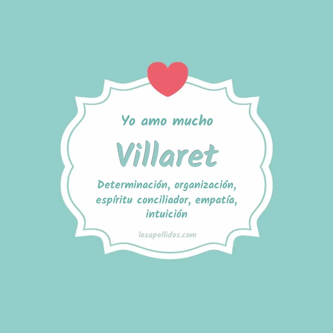 Yo amo mucho Villaret
