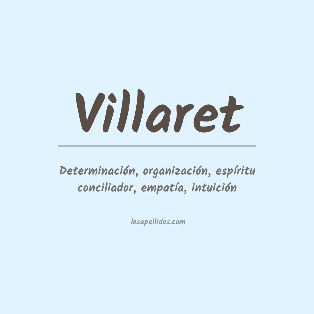 Apellido Villaret