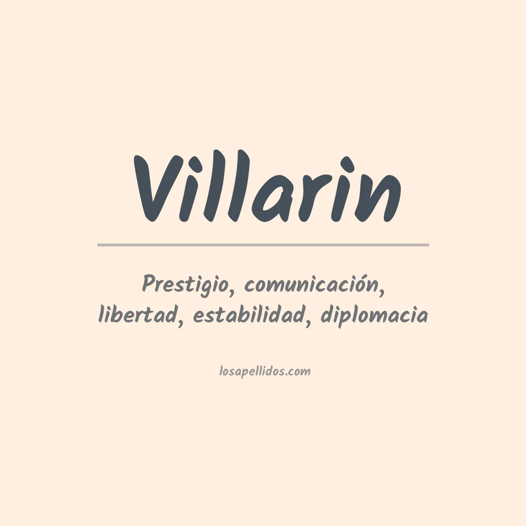 Apellido Villarin