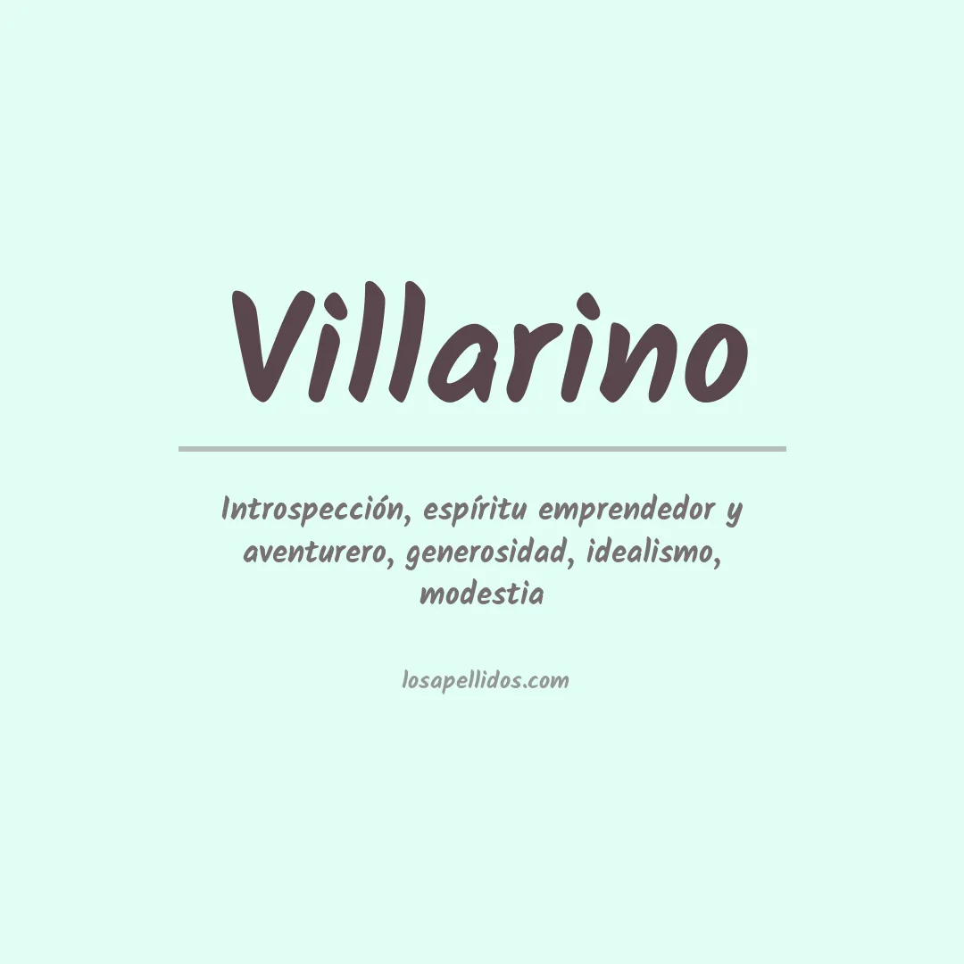 Apellido Villarino