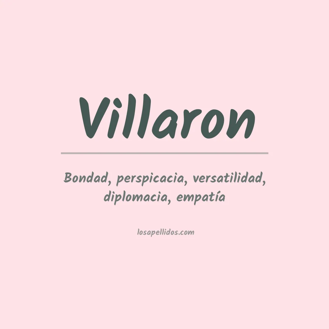 Apellido Villaron