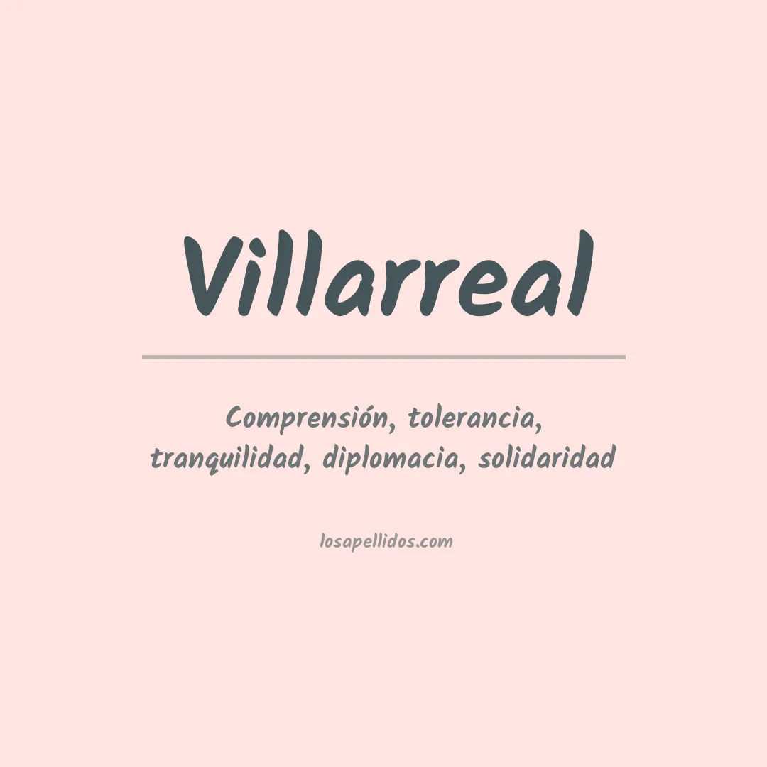Apellido Villarreal