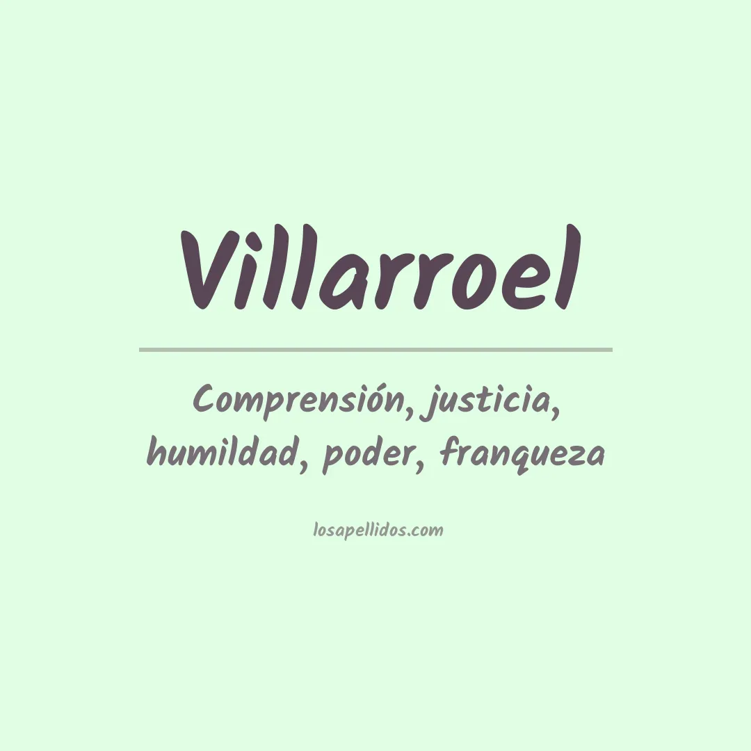 Apellido Villarroel