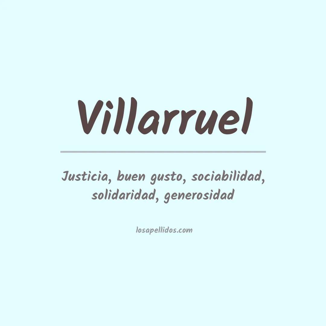 Apellido Villarruel