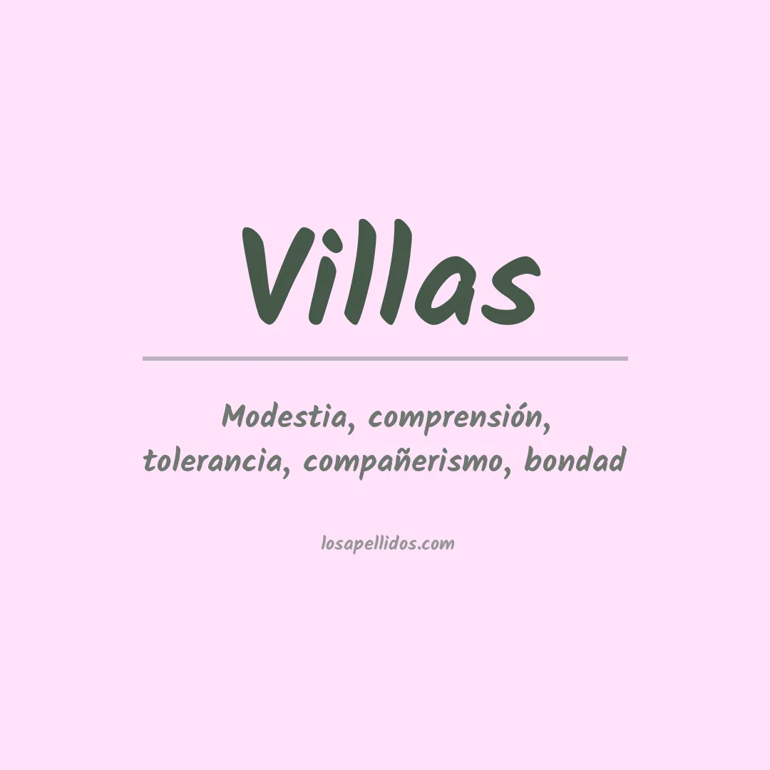 Apellido Villas