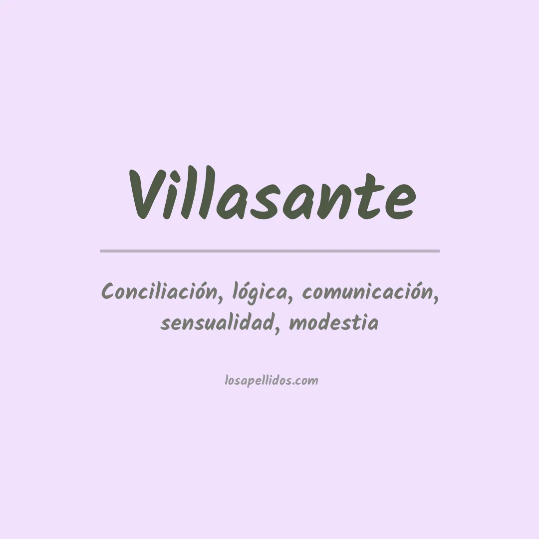 Apellido Villasante