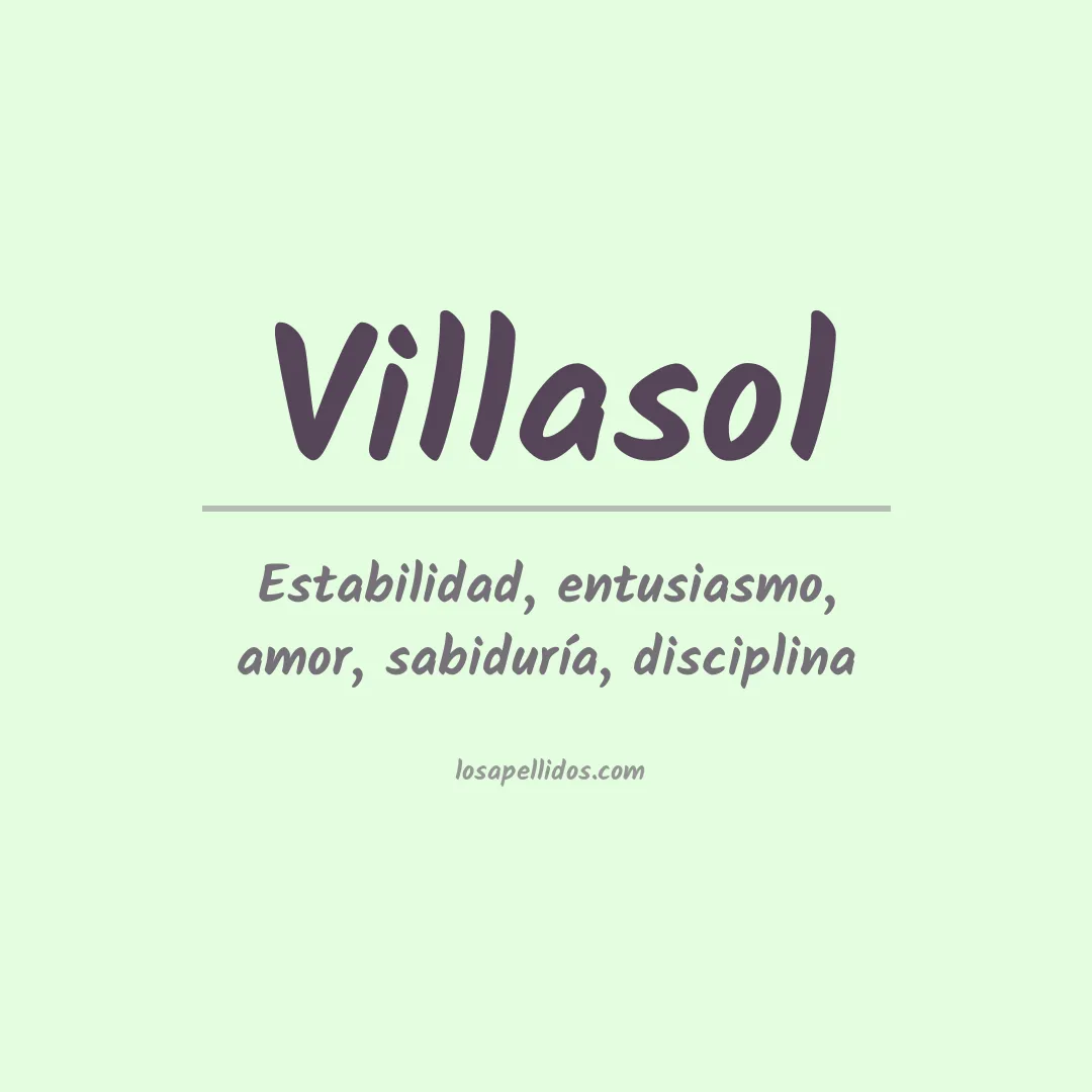 Apellido Villasol