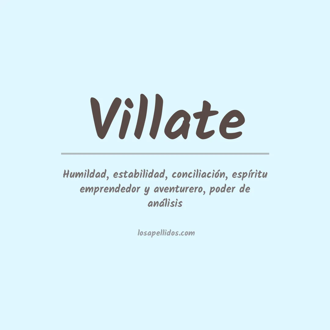 Apellido Villate