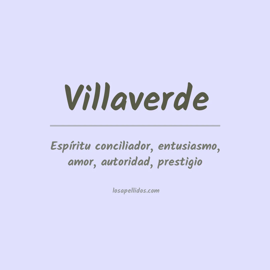 Apellido Villaverde