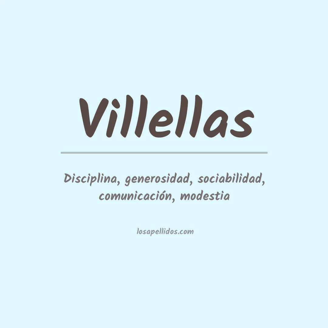 Significado del Apellido Villellas