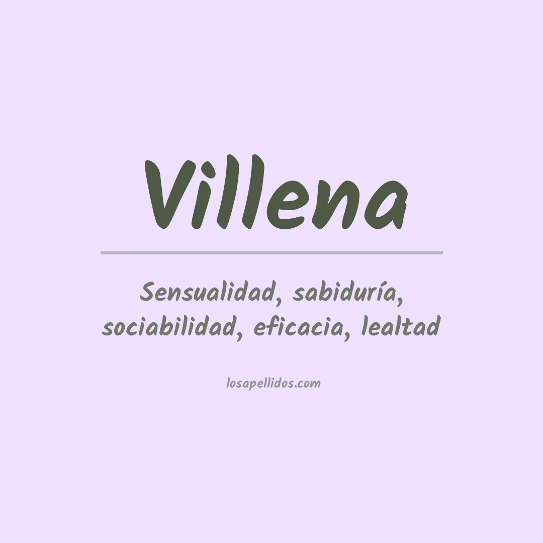 Apellido Villena