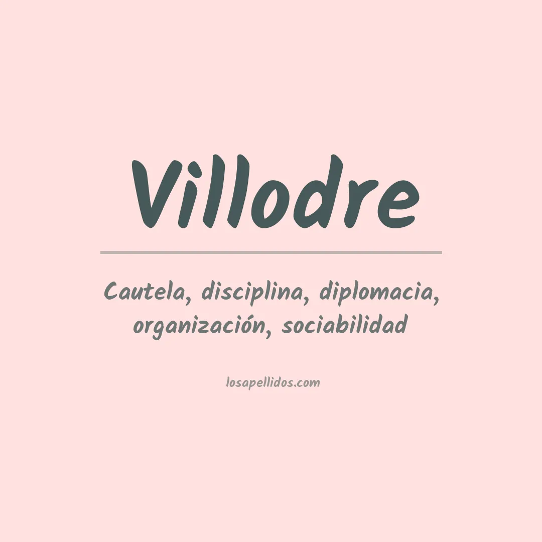 Apellido Villodre