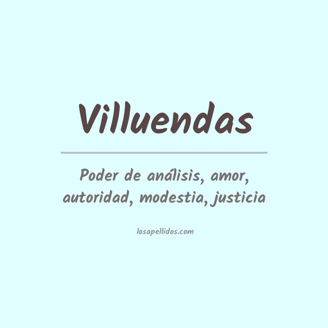 Apellido Villuendas