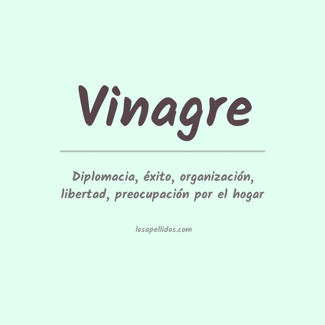 Apellido Vinagre