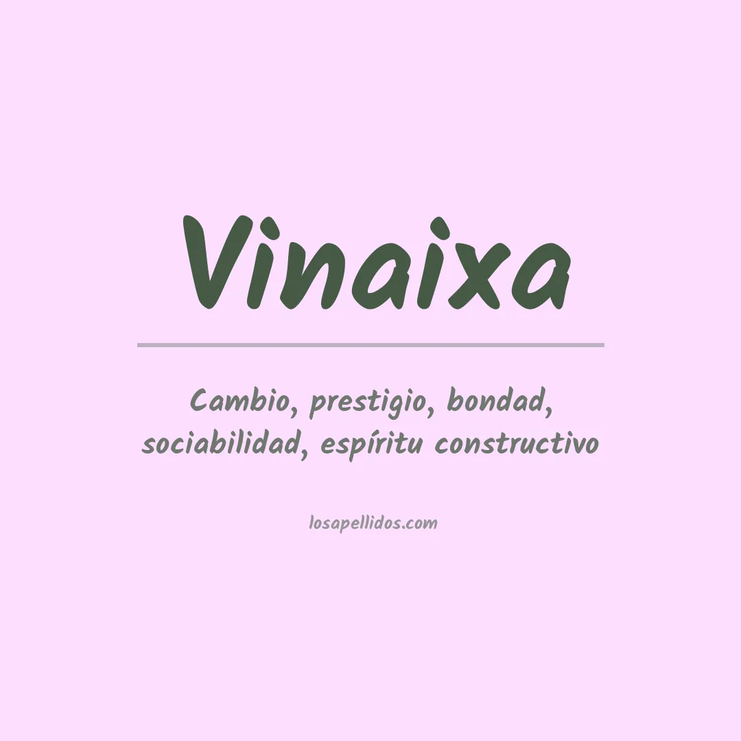 Apellido Vinaixa