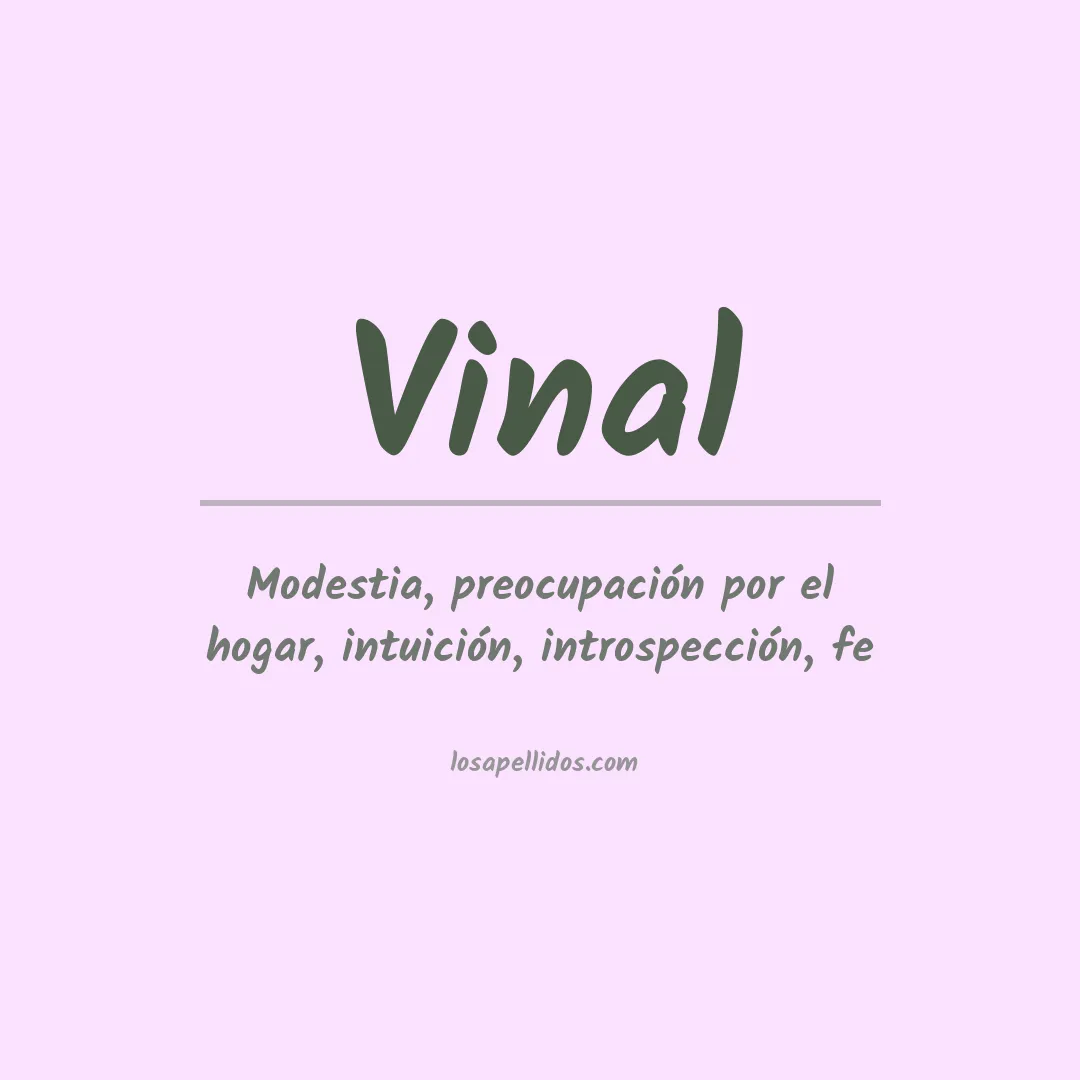 Apellido Vinal
