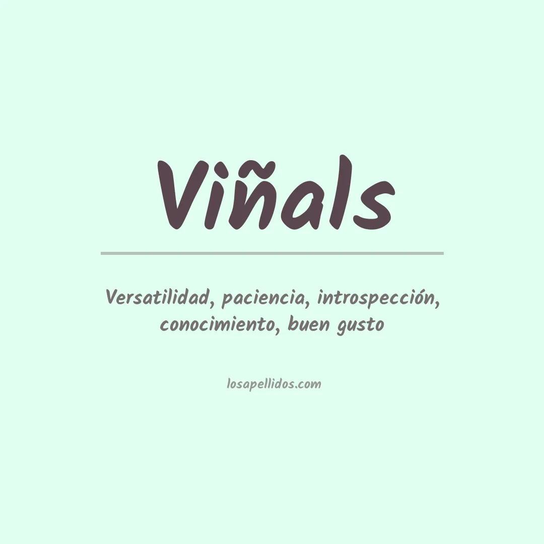 Apellido Viñals