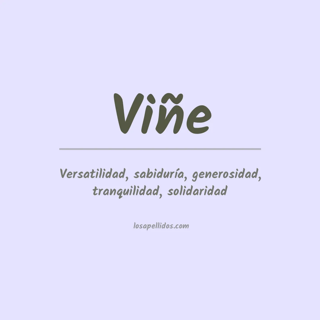 Apellido Viñe