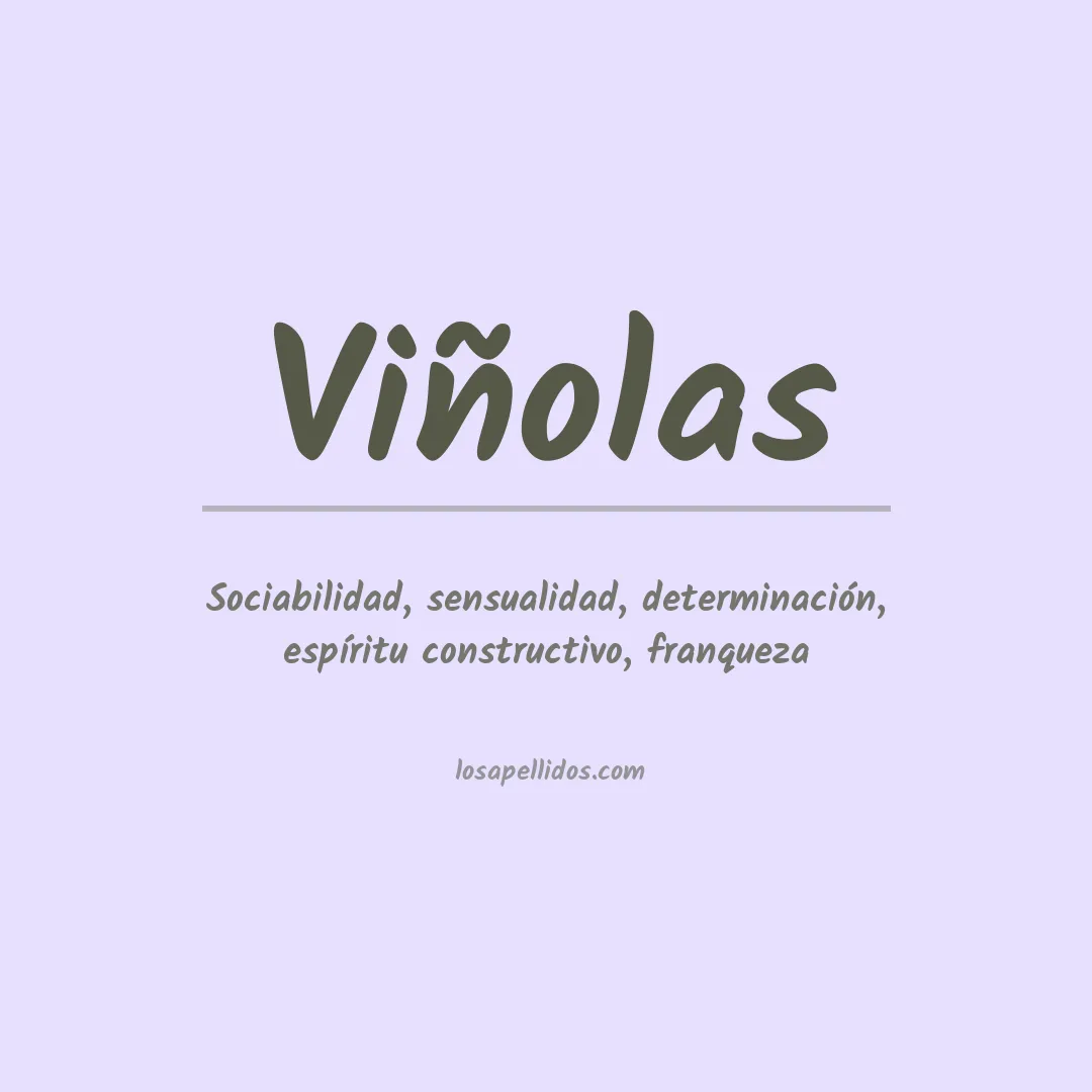 Apellido Viñolas