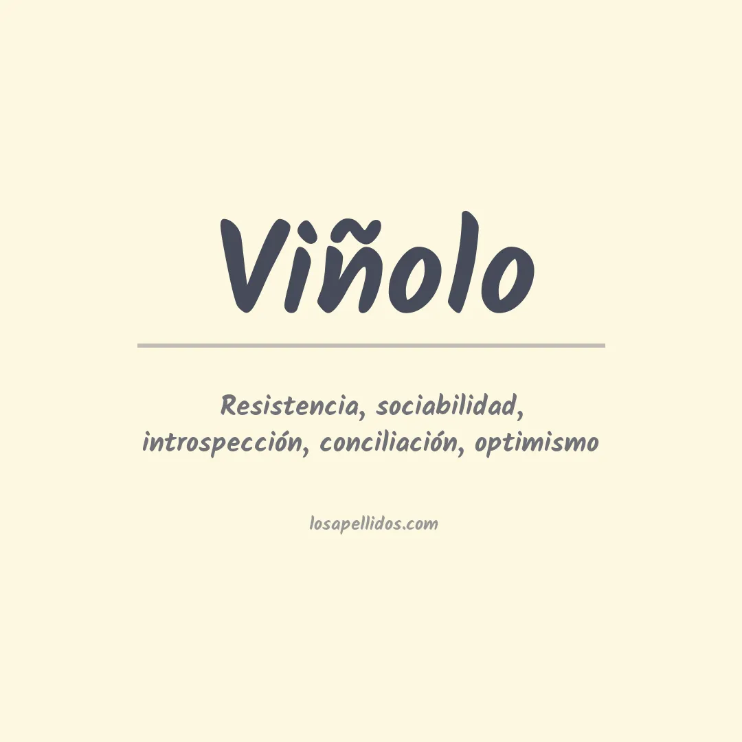 Apellido Viñolo