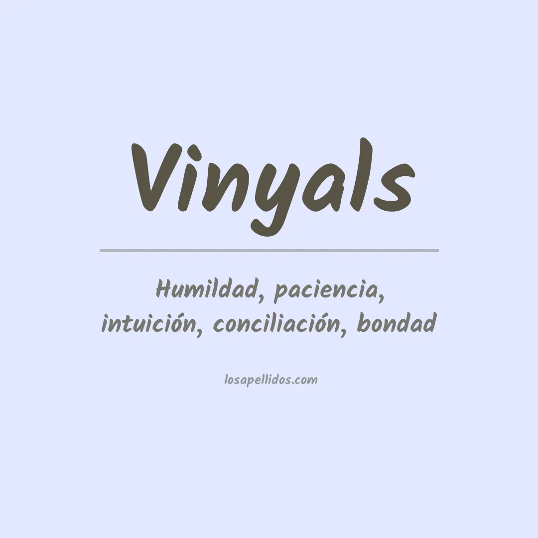 Significado del Apellido Vinyals