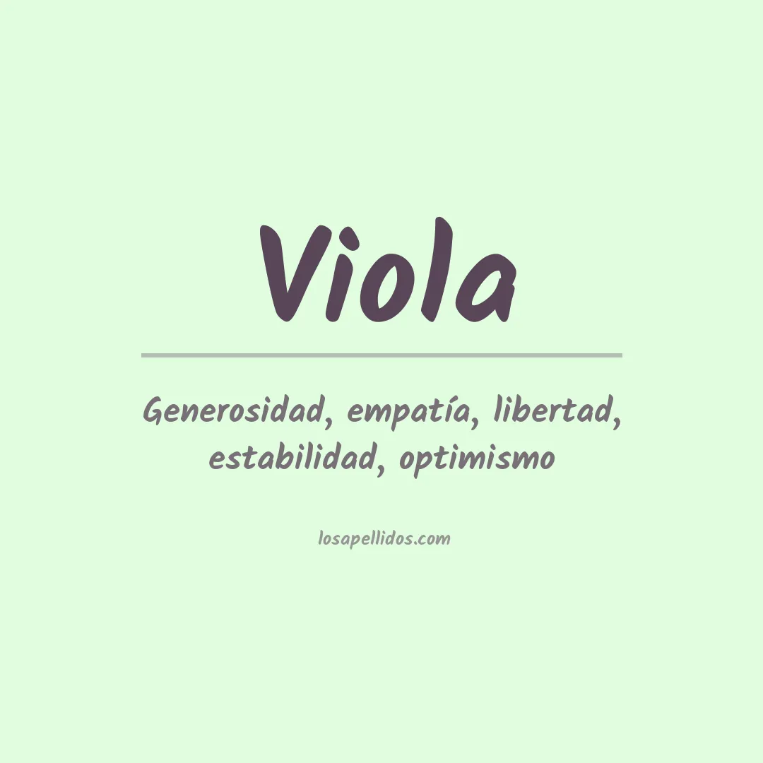 Apellido Viola