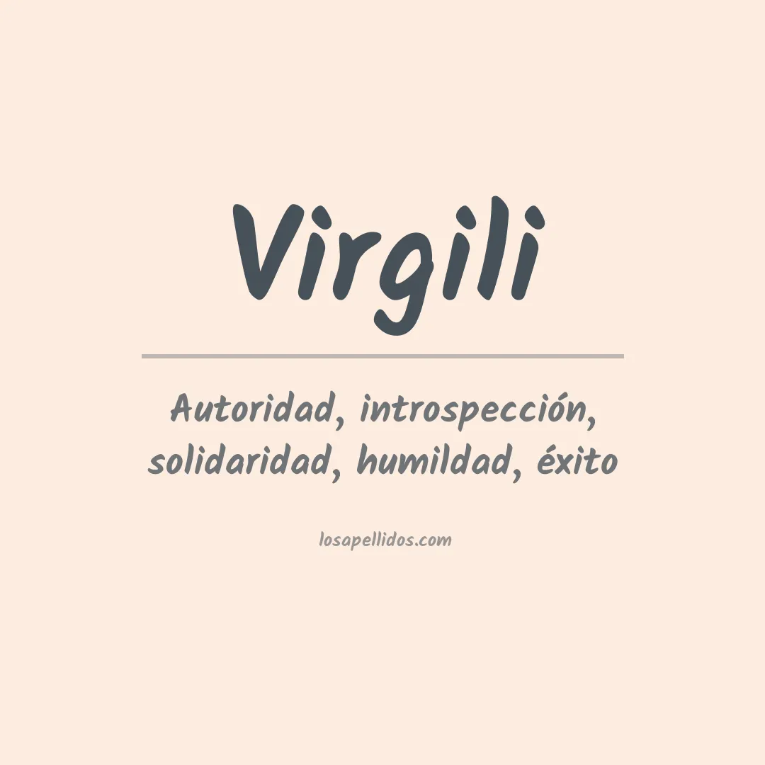 Apellido Virgili