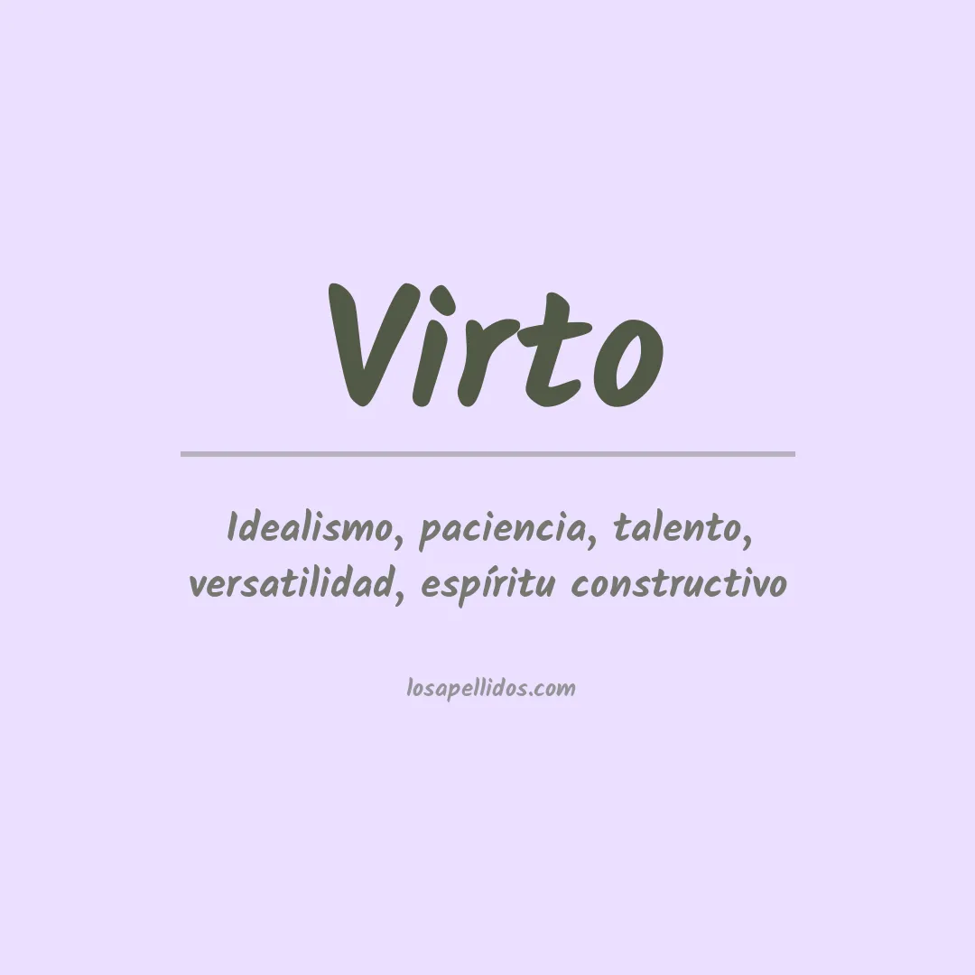 Apellido Virto