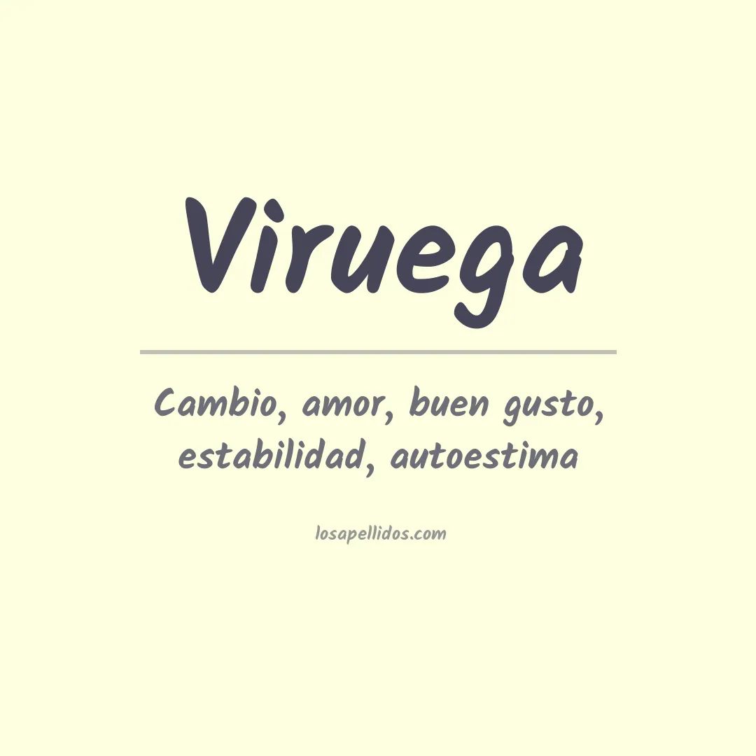 Apellido Viruega