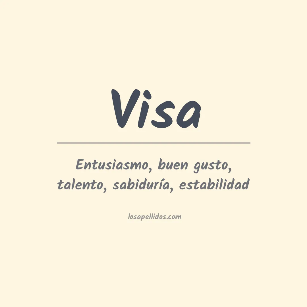 Apellido Visa