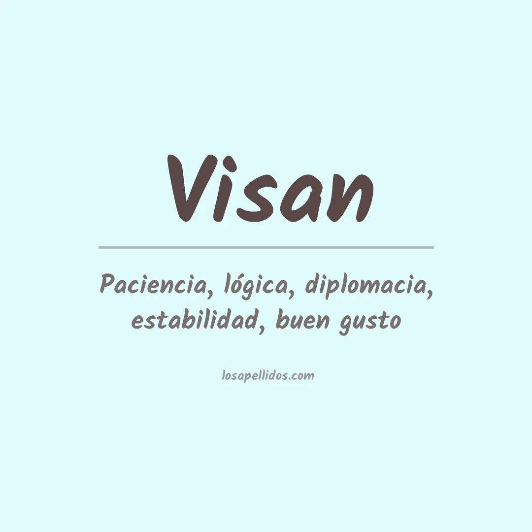 Apellido Visan