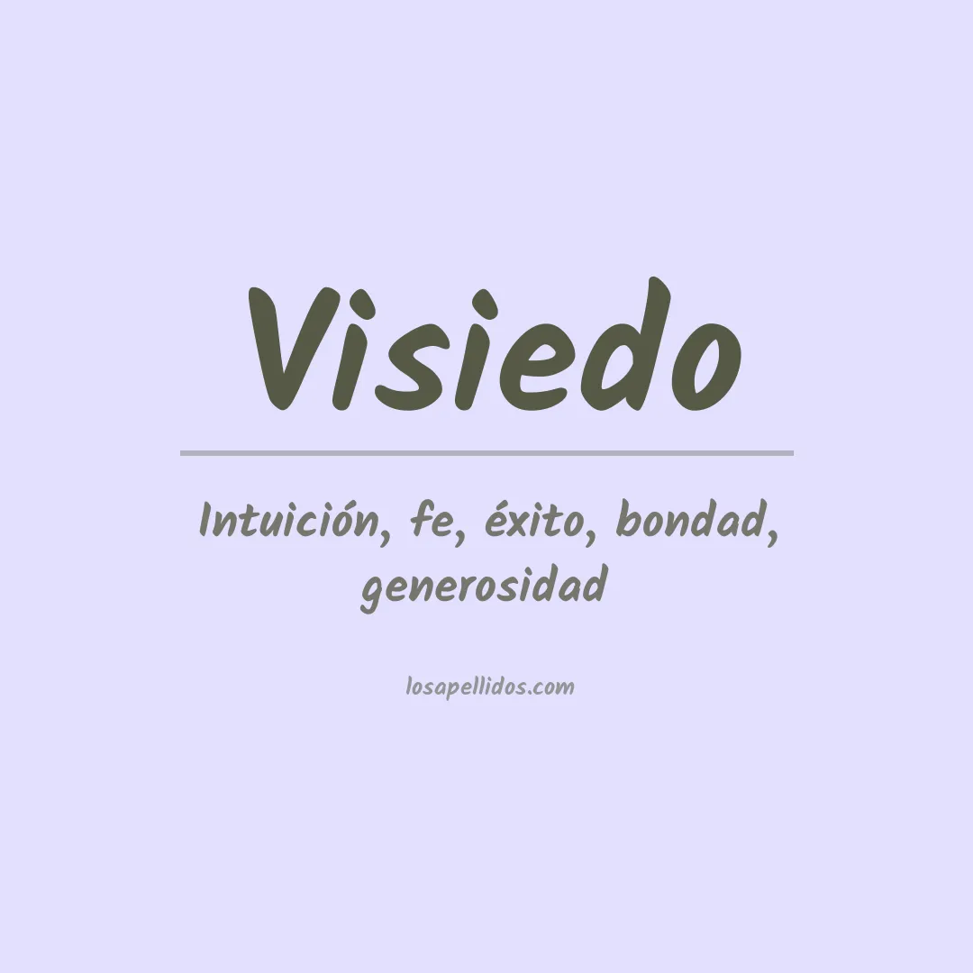 Apellido Visiedo