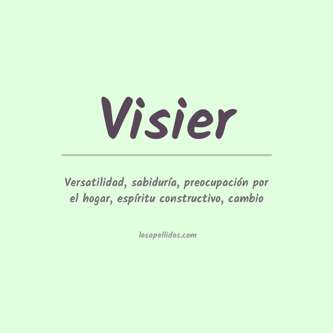 Apellido Visier