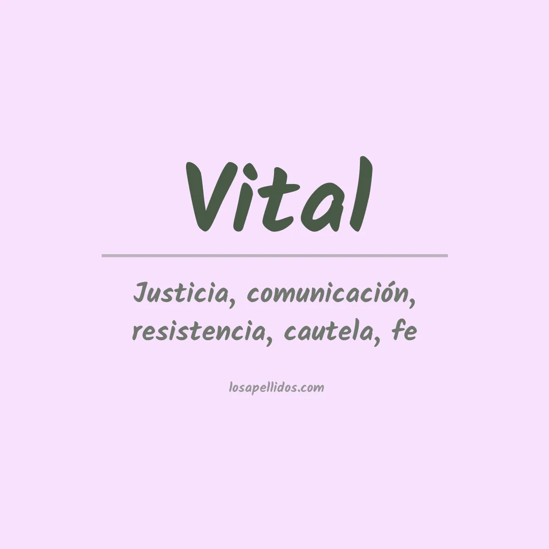 Apellido Vital