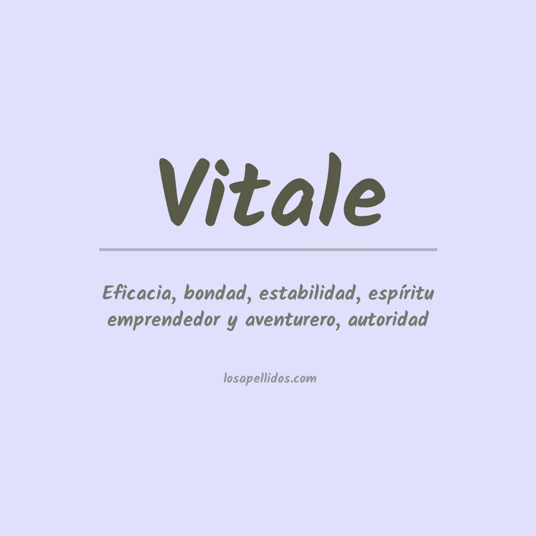 Apellido Vitale