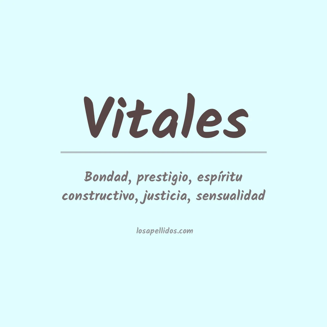 Apellido Vitales