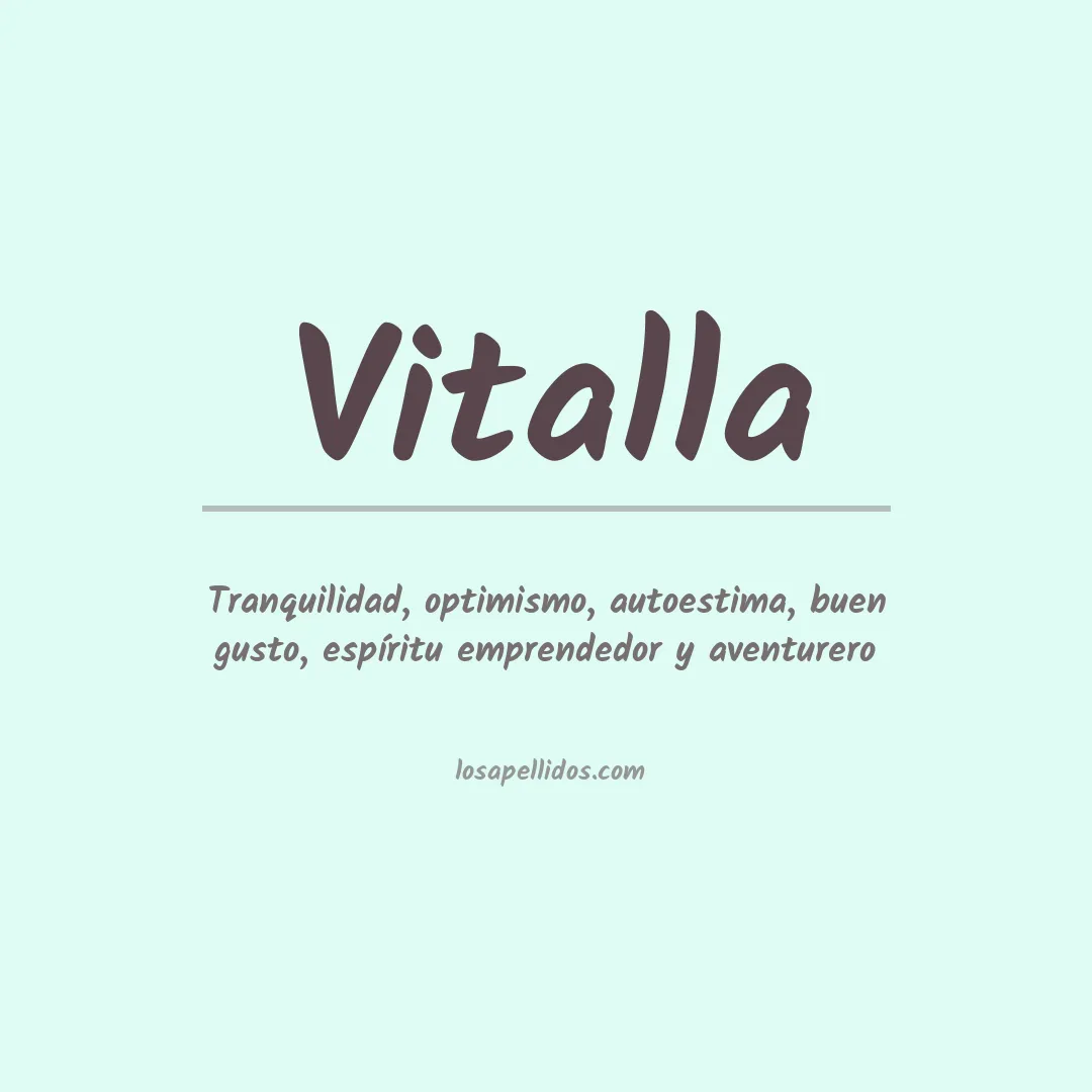 Apellido Vitalla